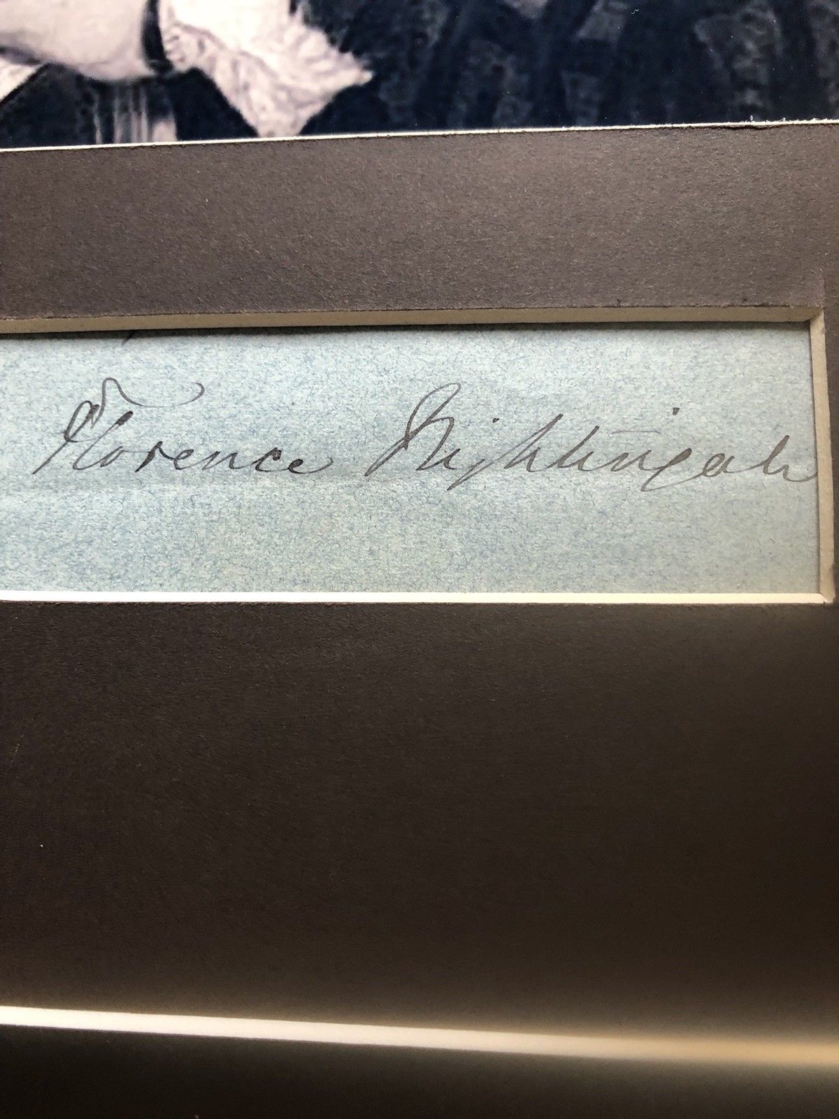 FLORENCE NIGHTINGALE * Desirable HAND SIGNED Cut Autograph * Crimean War Nurse