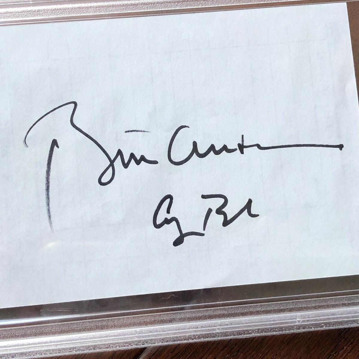 BILL CLINTON & GEORGE H.W. BUSH * PSA/DNA Slab * Autograph Signed Receipt Paper