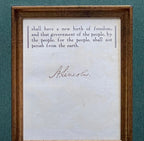 ABRAHAM LINCOLN * PSA * Autograph GETTYSBURG ADDRESS Souvenir Signed Signature