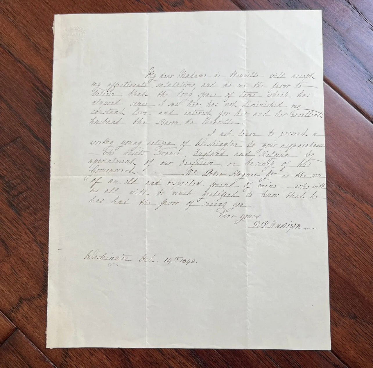 DOLLEY MADISON * PSA/DNA * Handwritten Autograph Letter Signed