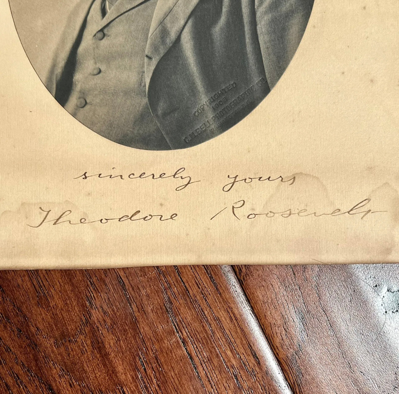 THEODORE ROOSEVELT * PSA/DNA * Photograph Portrait Signed as President Autograph