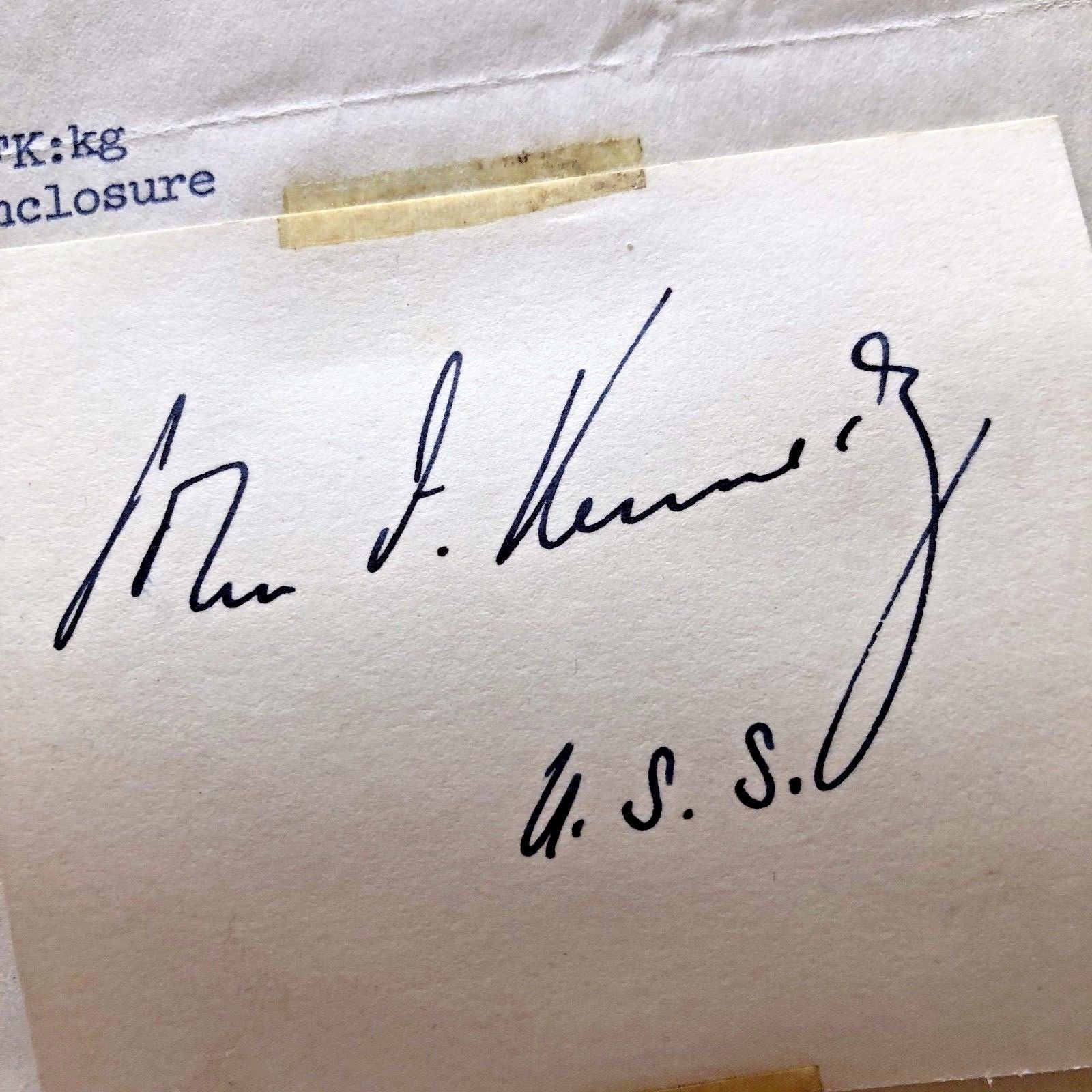 JOHN F KENNEDY * JSA COA * Authentic Double (2x) Signed To Autograph Collector