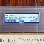 GEORGE WASHINGTON PSA Autograph VALLEY FORGE Revolutionary War Discharge SIGNED