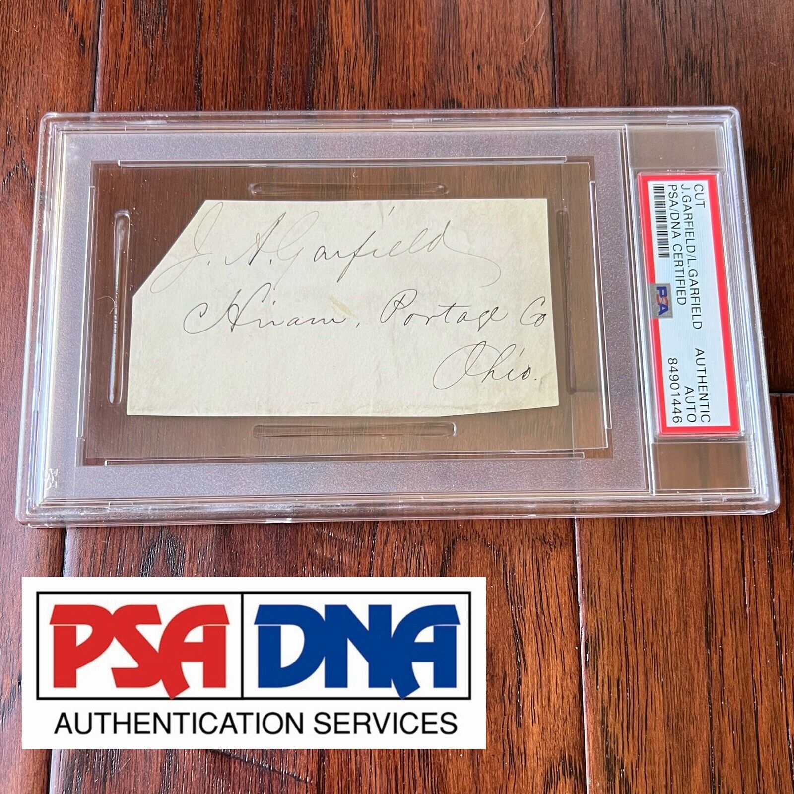 JAMES A. GARFIELD & LUCRETIA GARFIELD * PSA/DNA * Dual AUTOGRAPH Envelope SIGNED
