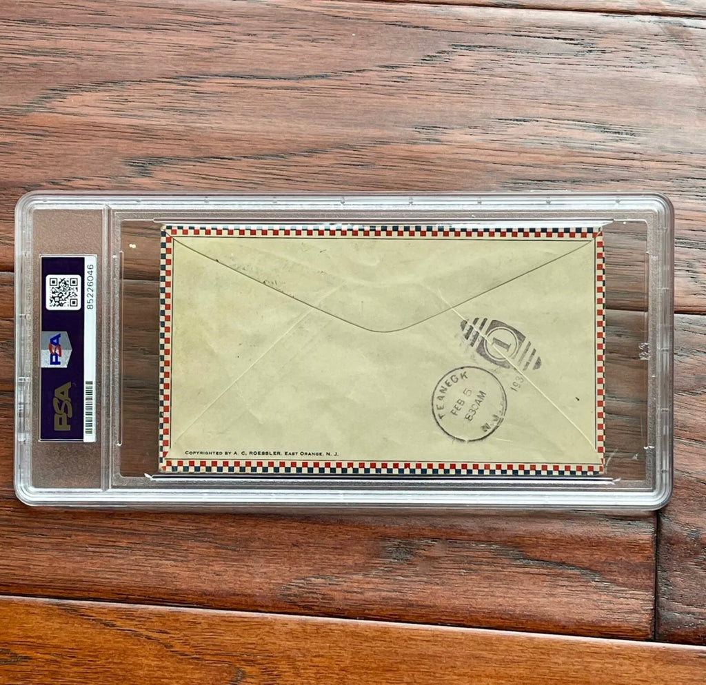 AMELIA EARHART * PSA/DNA * Autograph D.C. AERO CLUB Cover Signed * 1930 Records