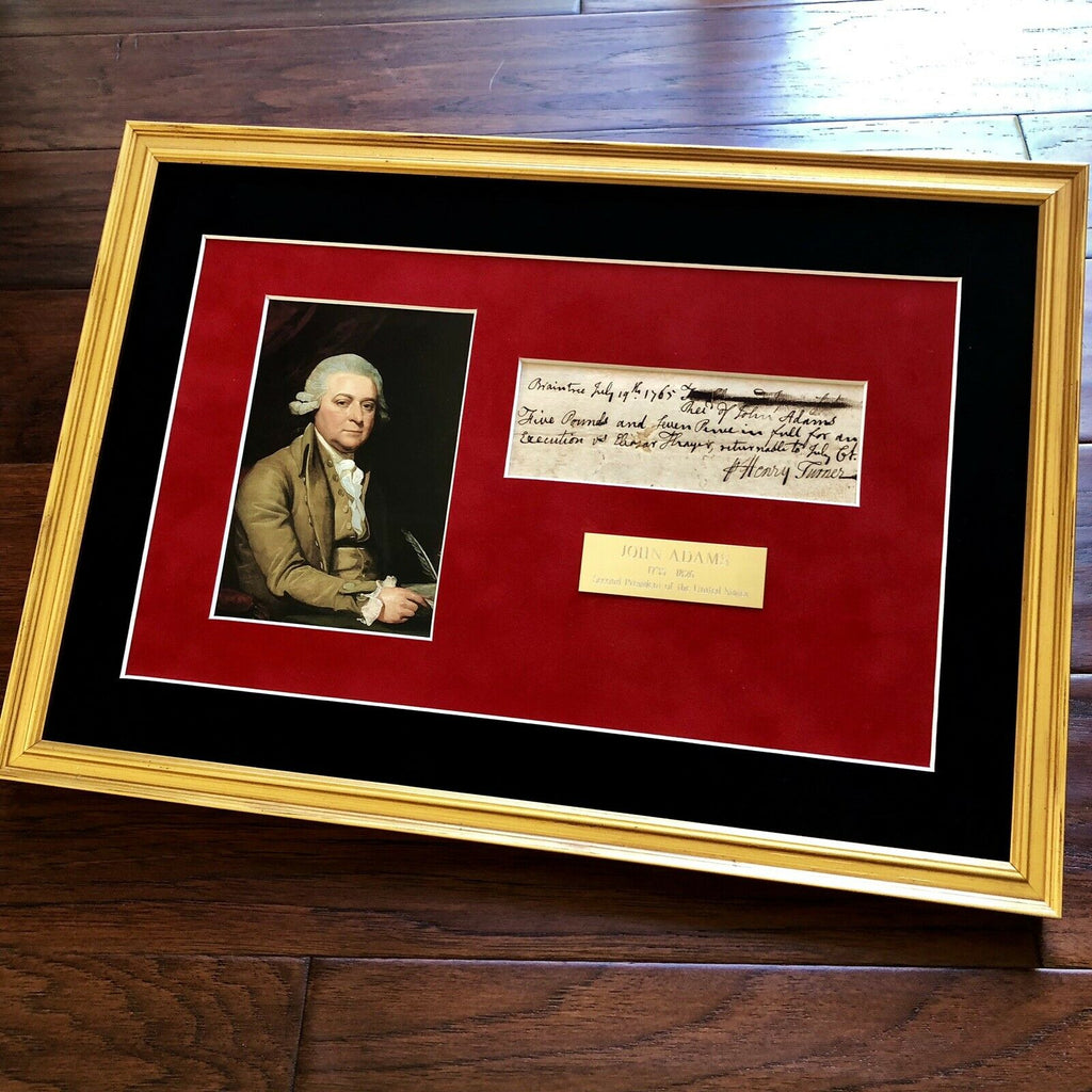 JOHN ADAMS * JSA COA * Scarce AUTOGRAPH Handwritten Note SIGNED * 2nd President