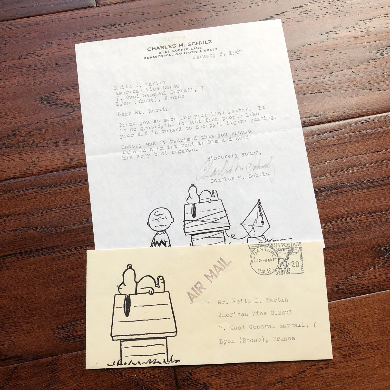 CHARLES M. SCHULZ * Autograph Peanuts Letter Signed * RR Auction COA