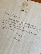 BILL CLINTON * JSA * AUTOGRAPH Letter SIGNED to Bro ROGER + rare PERSONAL photo!