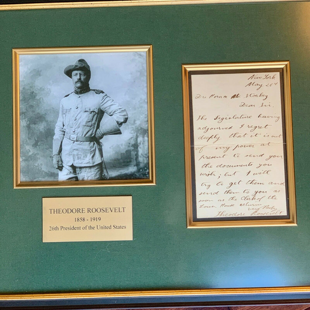 THEODORE ROOSEVELT * JSA LOA * Handwritten AUTOGRAPH Letter SIGNED * President