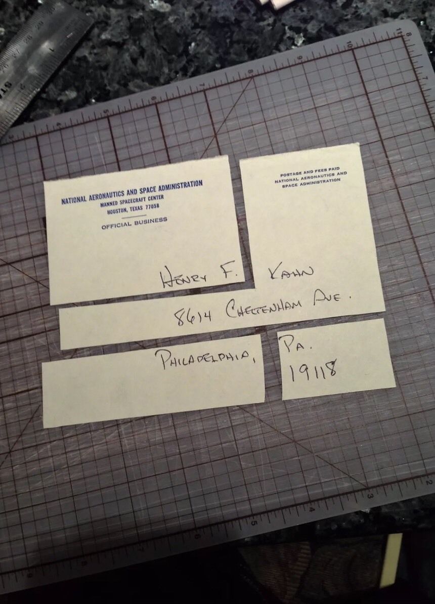 NEIL ARMSTRONG * Handwritten Cut Word + DNA * Apollo 11 * not Autograph Signed