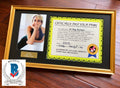 Princess DIANA * BAS * "Past Your Prime" AUTOGRAPH Birthday Certificate SIGNED