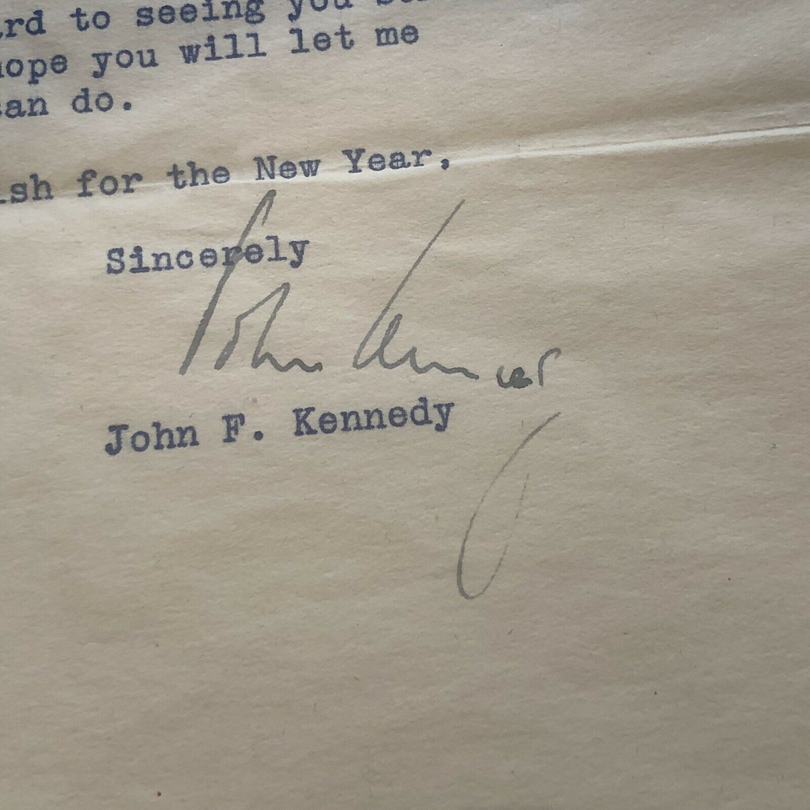 JOHN F KENNEDY * JSA LOA * Authentic Senate Autograph Letter Signed * JFK
