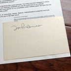 JOHN LENNON * JSA LOA * Signed Card While Recording Imagine * Beatles Autograph