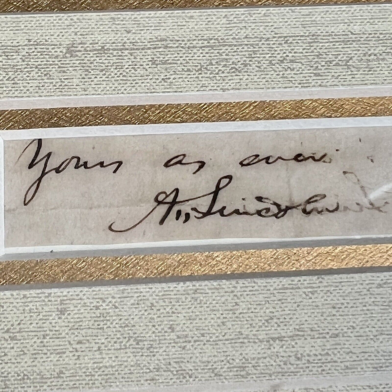 ABRAHAM LINCOLN * JSA LOA * Autograph Inscribed Cut Signature from Letter Signed