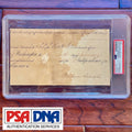ABRAHAM LINCOLN * PSA/DNA Slab * AS PRESIDENT Autograph Appointment Signed 1862