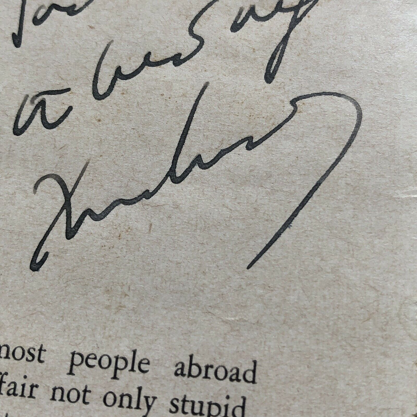 JOHN F. KENNEDY * JSA * 1960 Signed "Voting for Kennedy" Newspaper * Autograph