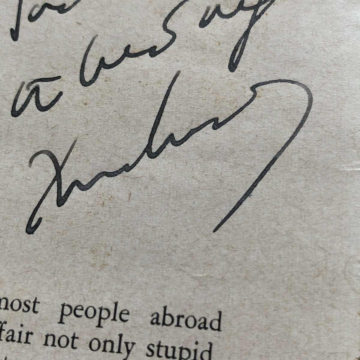 JOHN F. KENNEDY * JSA * 1960 Signed "Voting for Kennedy" Newspaper * Autograph
