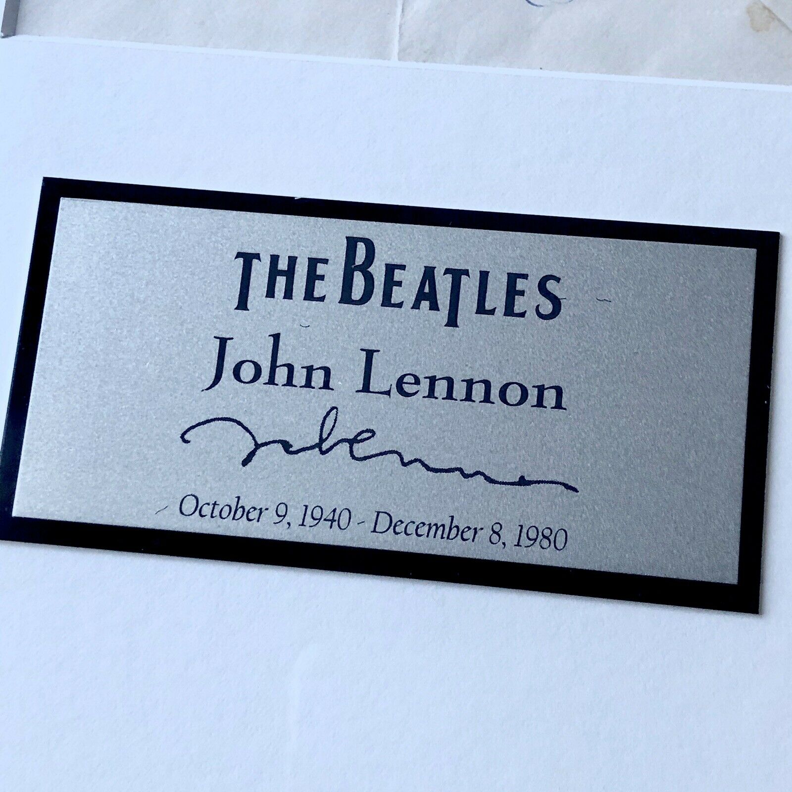 JOHN LENNON * JSA LOA * Autograph 1963 Envelope Signature Signed * The Beatles