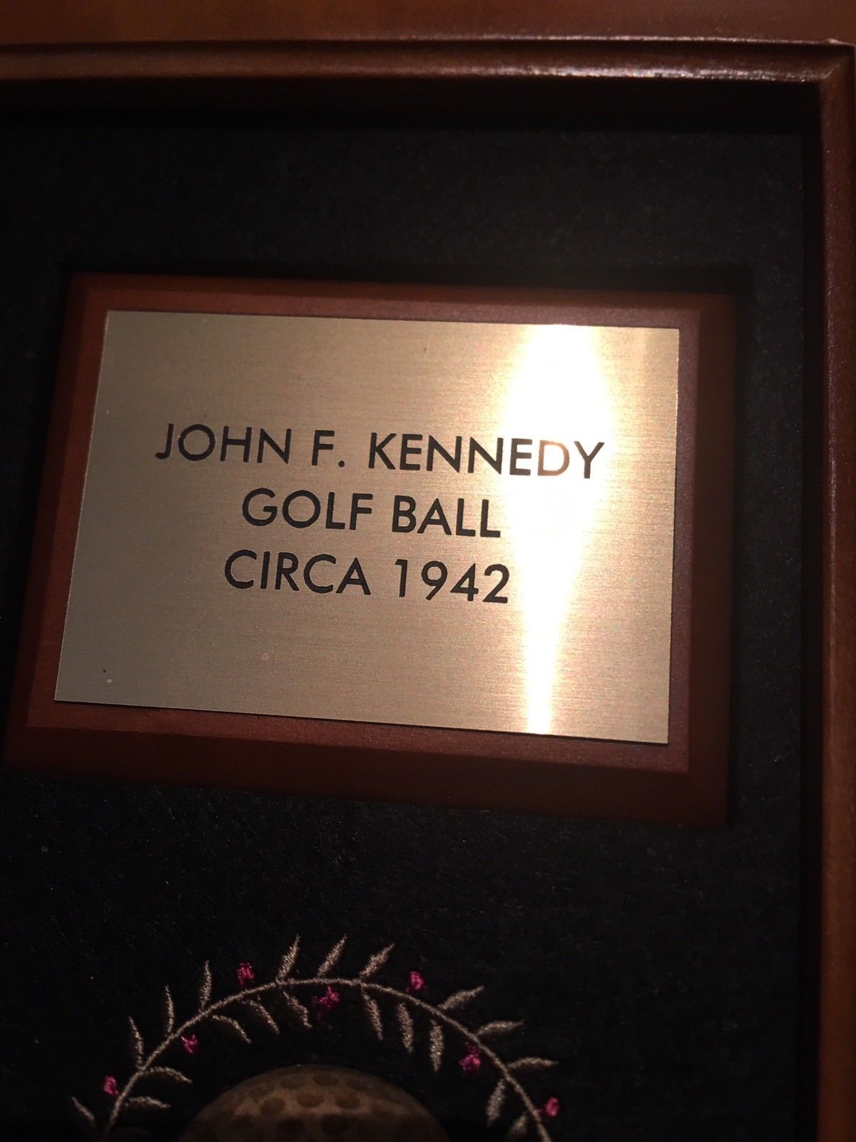 JOHN F. KENNEDY * Scarce Authentic JFK 1942 Used Golf Ball * President Autograph