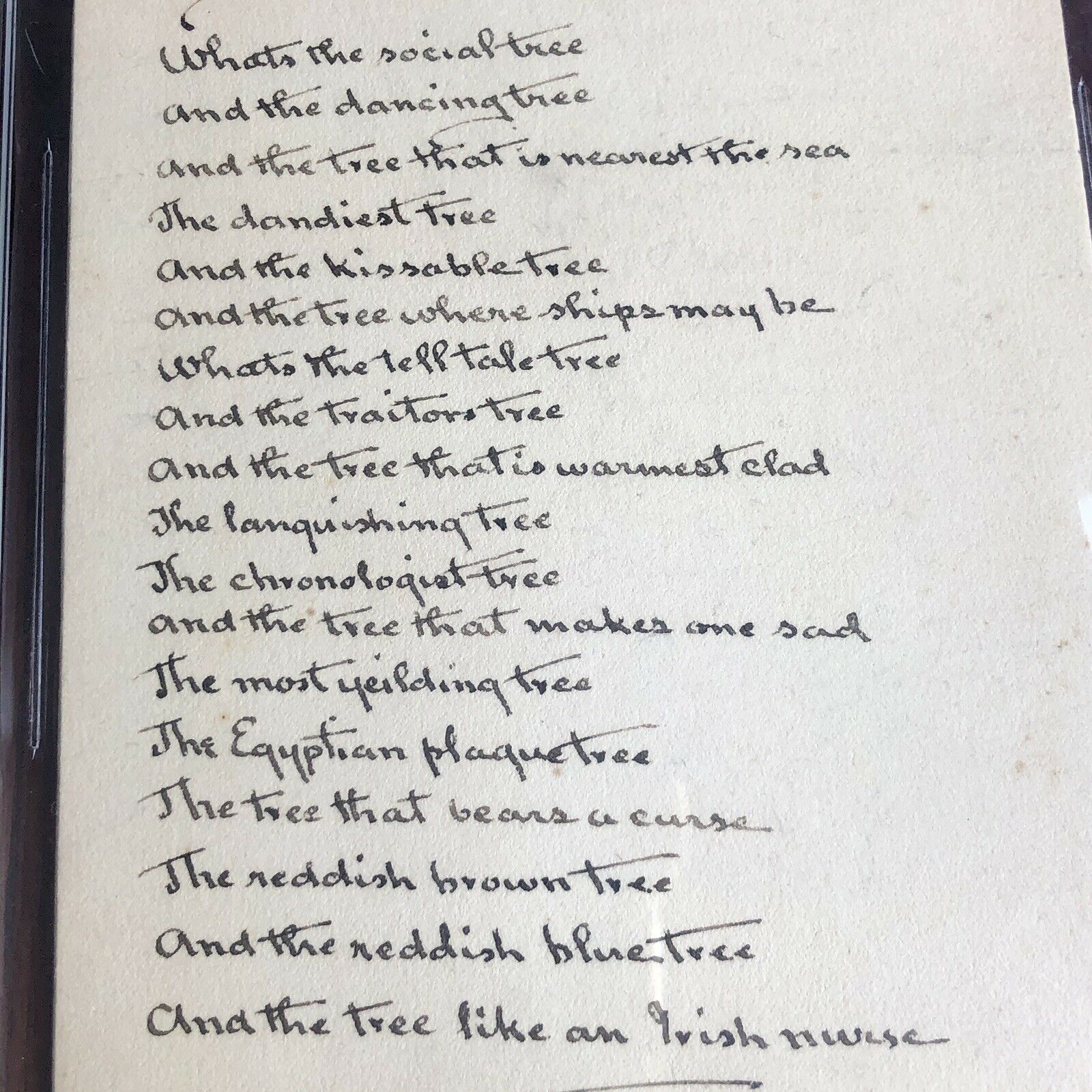 THOMAS EDISON * BAS Beckett Slabbed Autograph * Lengthy Handwritten Poem Signed