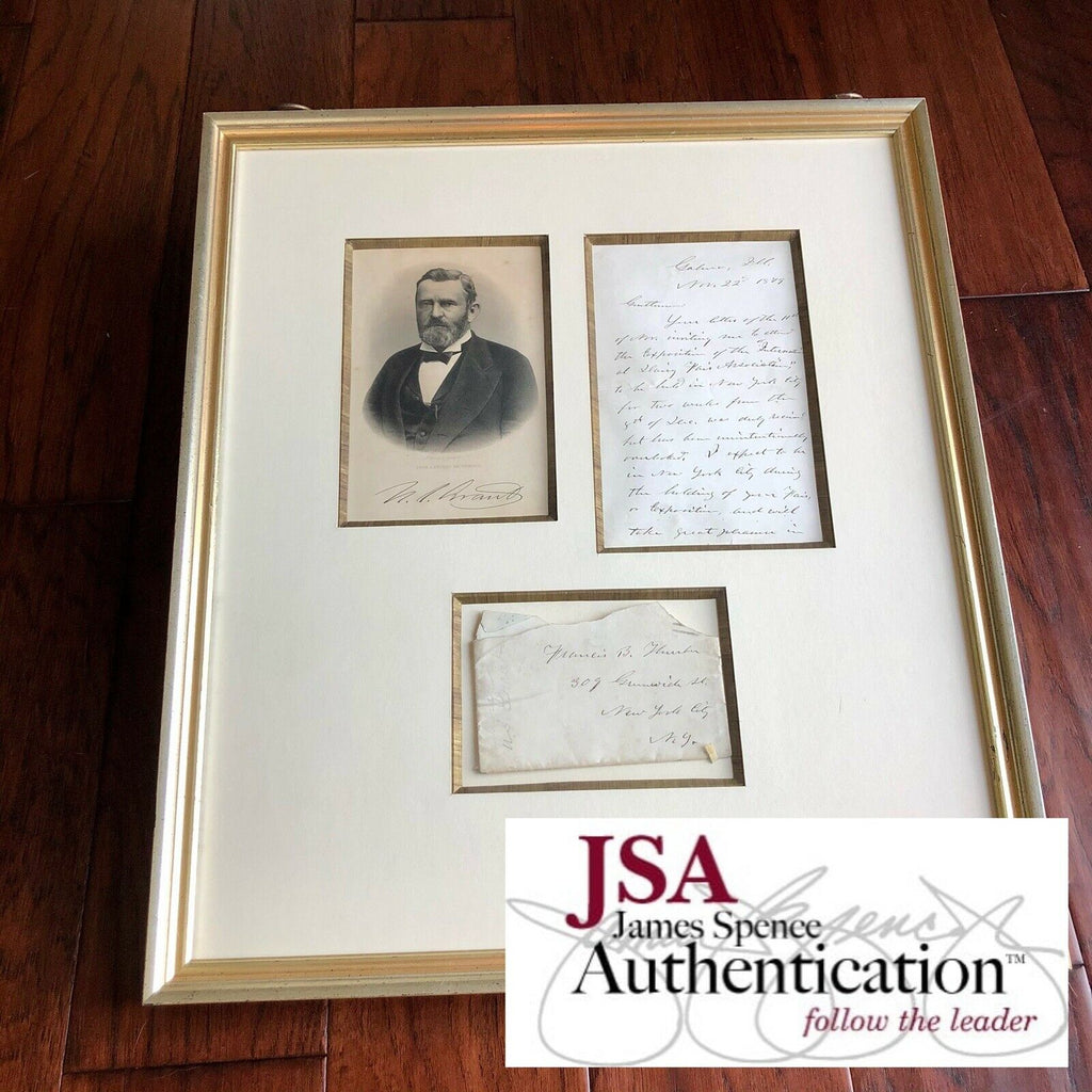 ULYSSES S. GRANT * JSA LOA * Handwritten Autograph Letter Signed * President