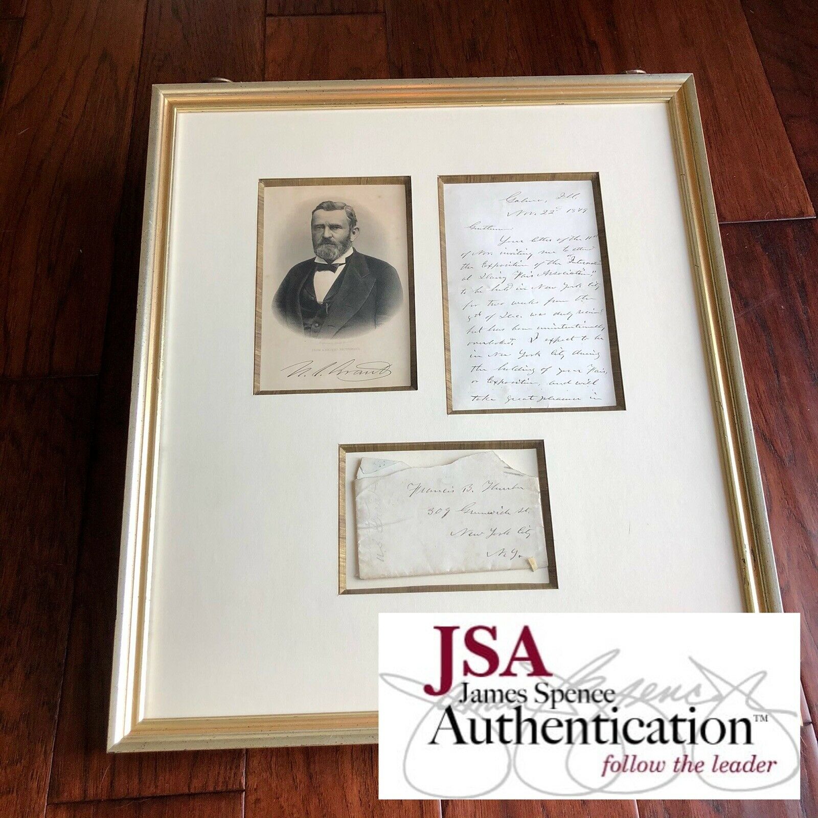 ULYSSES S. GRANT * JSA LOA * Handwritten Autograph Letter Signed * President