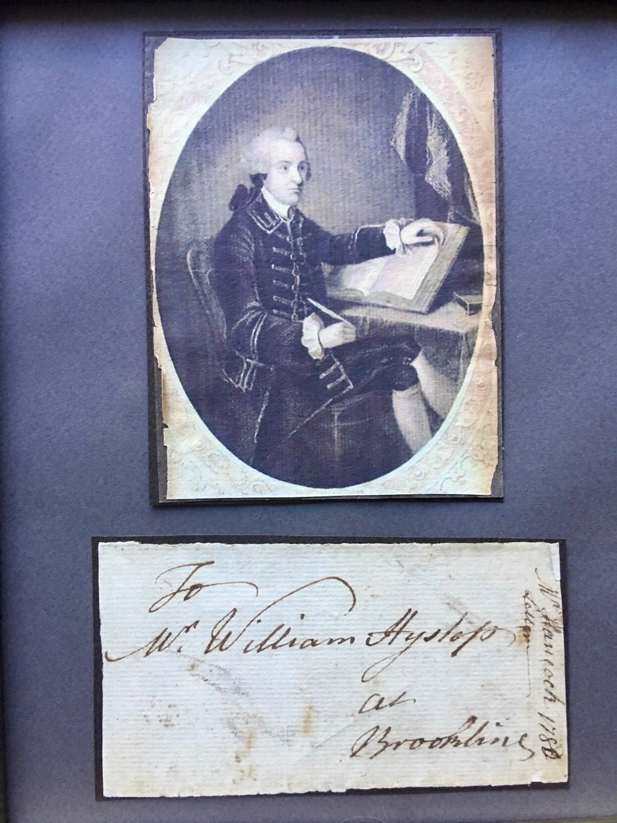 JOHN HANCOCK * Handwritten AUTOGRAPH Free Frank Envelope SIGNED * Dec Signer