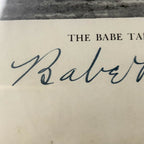 BABE RUTH * Beckett BAS * Autograph Uninscribed At Bat Photo Signed Graded 8
