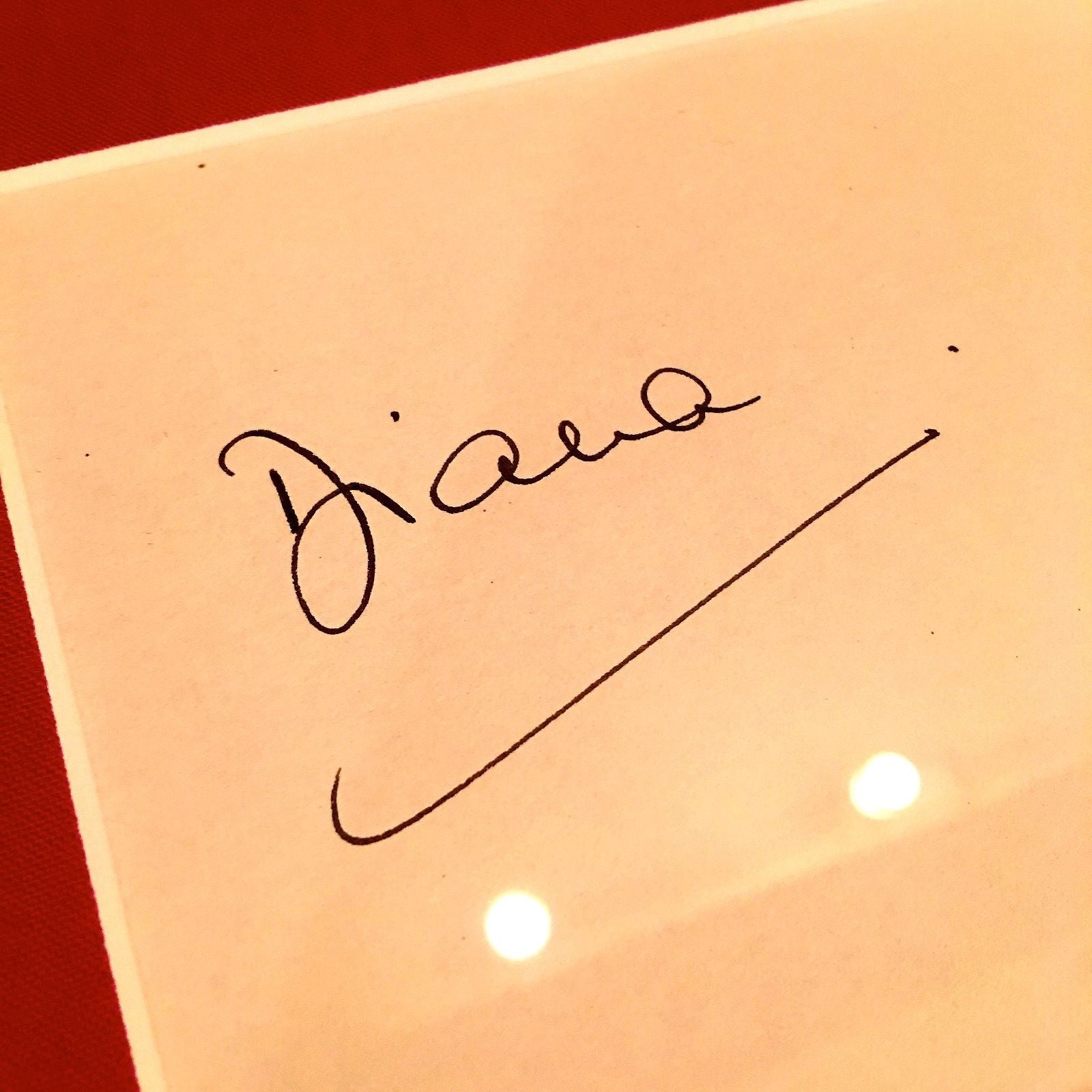 DIANA * Princess of Wales * Scarce Authentic AUTOGRAPH hand SIGNED * Proof!