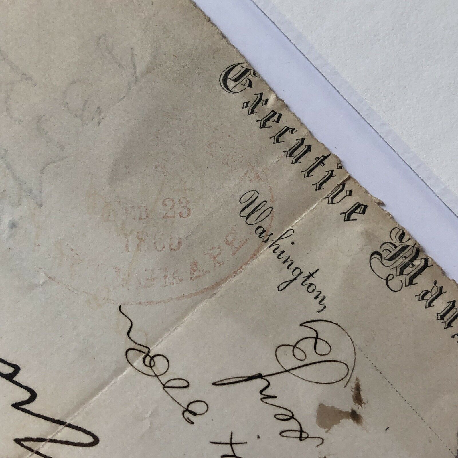 MARY TODD LINCOLN * BAS LOA * 1865 Executive Mansion Autograph Letter Signed *