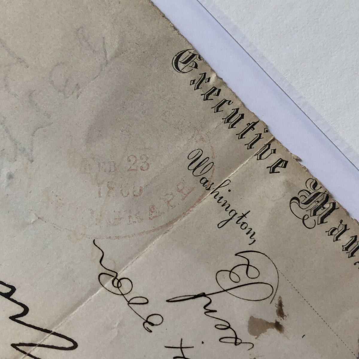 MARY TODD LINCOLN * BAS LOA * 1865 Executive Mansion Autograph Letter Signed *