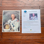 BUZZ ALDRIN * ZARELLI * Uninscribed Autograph Space Suit Photo SIGNED NASA Litho