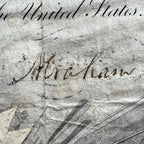ABRAHAM LINCOLN * PSA/DNA * Autograph Document Same Week as Emancipation Signed