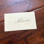 ABRAHAM LINCOLN * JSA LOA * Hand Signed Clean Autograph Card * Strong Provenance