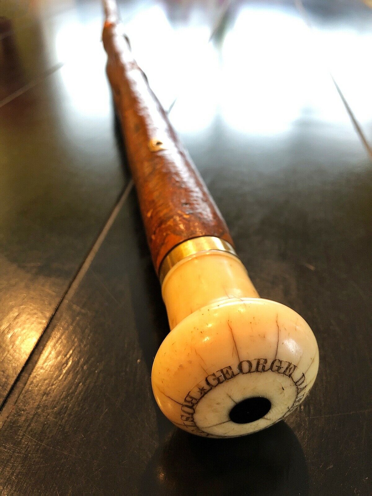 GEORGE WASHINGTON * Cane Crafted From a Mount Vernon Tree Planted By Washington