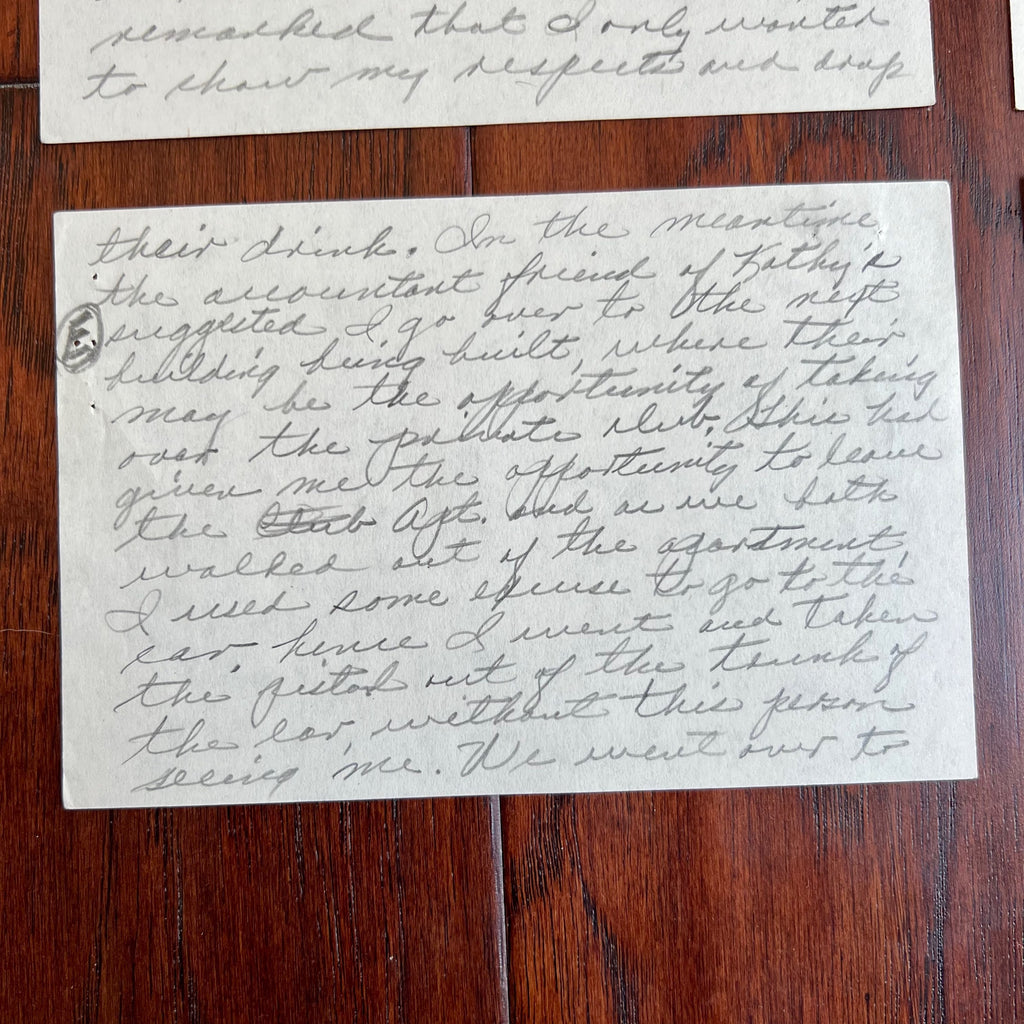 JACK RUBY * PSA * AUTOGRAPH Notes Why He Had Pistol to Shoot Oswald SIGNED * JFK
