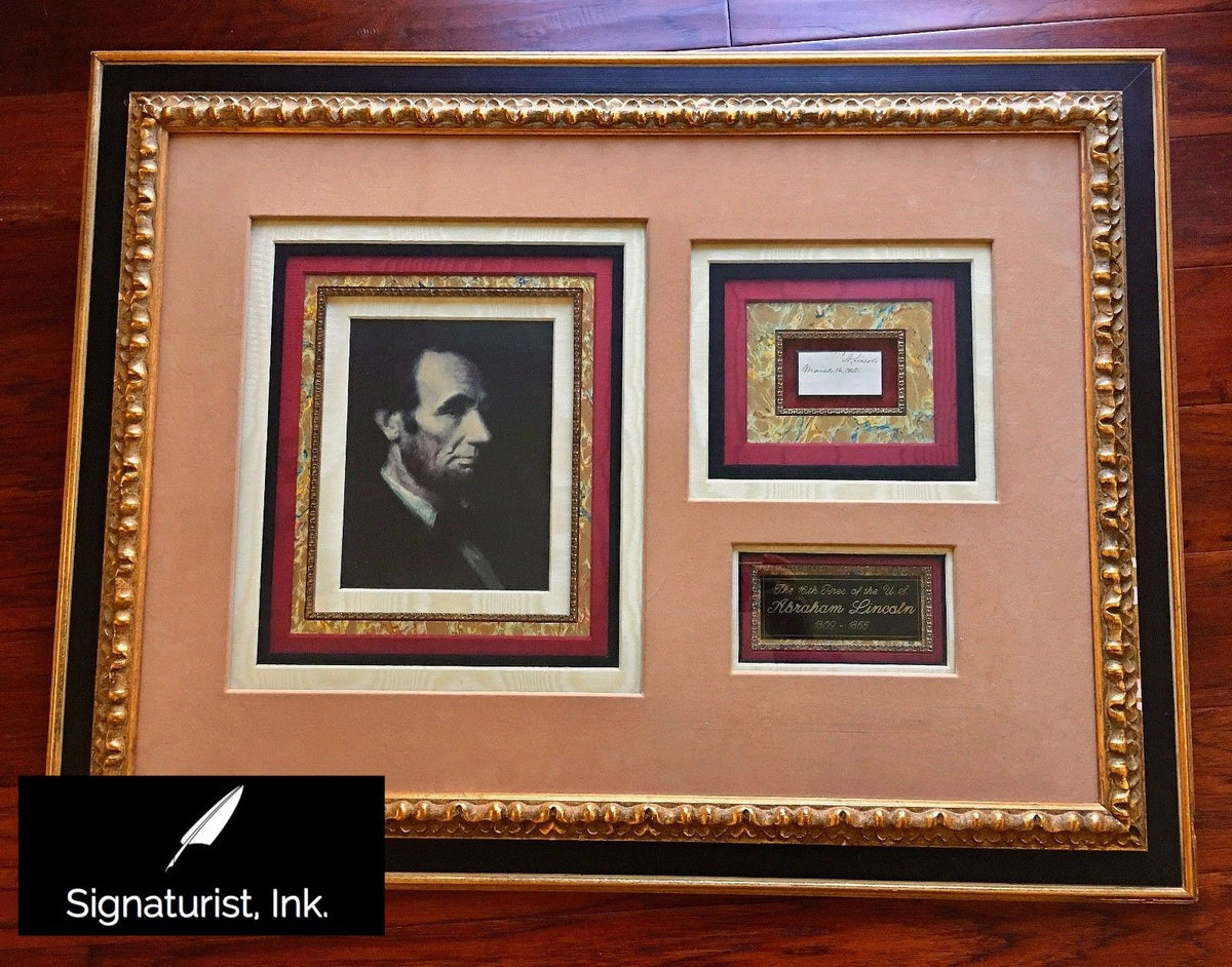 ABRAHAM LINCOLN * Autograph Endorsement Signed * ONLY DAYS BEFORE ASSASSINATION