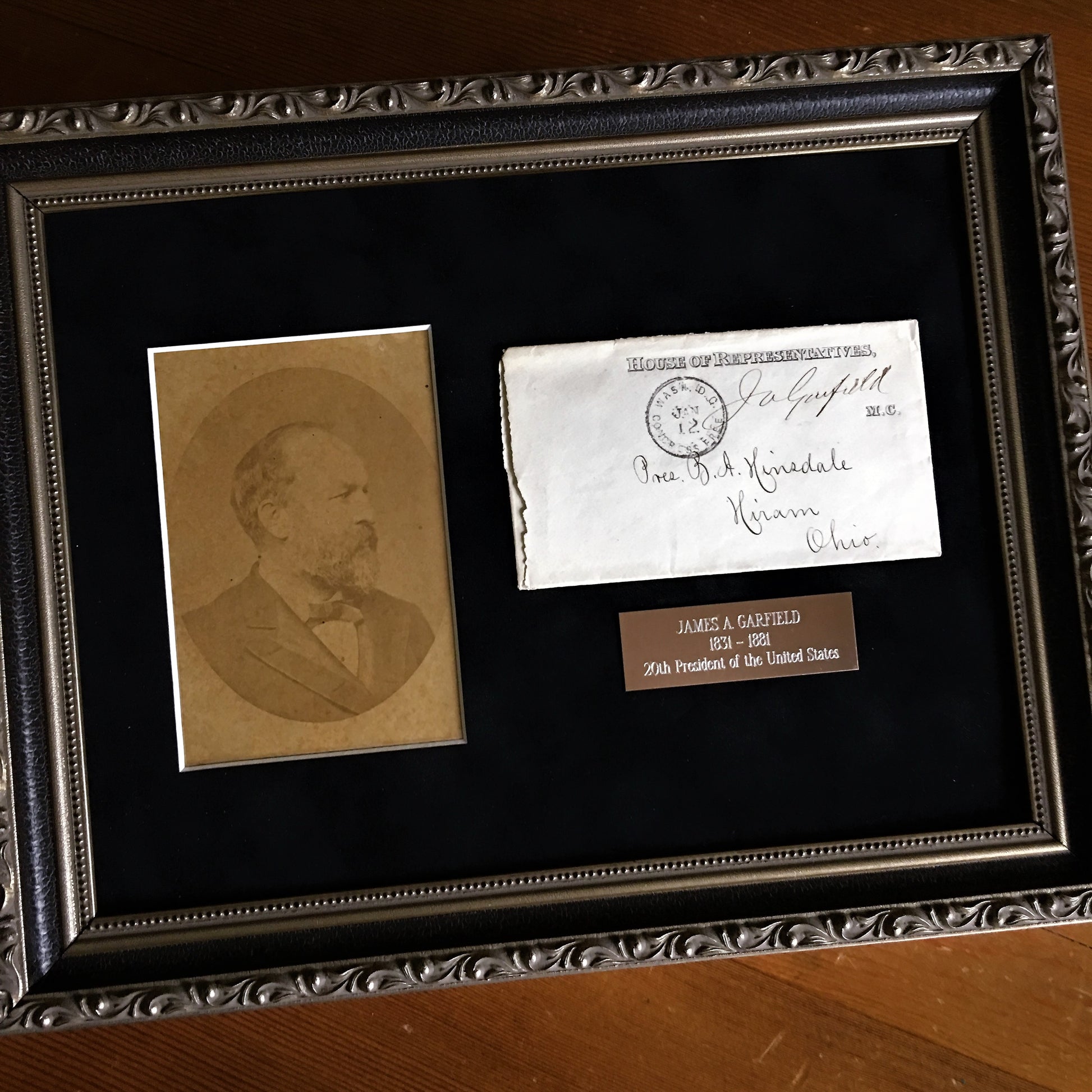 JAMES A. GARFIELD * Rare AUTOGRAPH Signed * Free Frank Envelope * President
