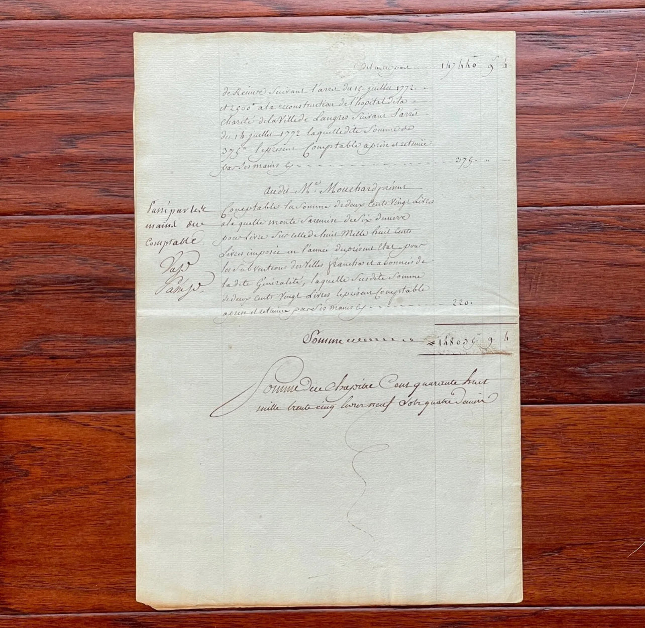 LOUIS XVI * JSA LOA * Beheaded King Signed Excessive Spending Document Autograph
