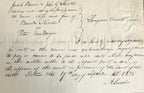 ABRAHAM LINCOLN * PSA/DNA Slabbed * Early Handwritten Autograph Letter Signed *