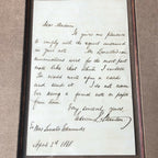 ABRAHAM LINCOLN * BAS 10 * Autograph Card Signed From EDWIN STANTON Collection