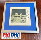 APOLLO 11 * PSA * 1969 Crew Signed Autograph Photo * Neil Armstrong Buzz Aldrin