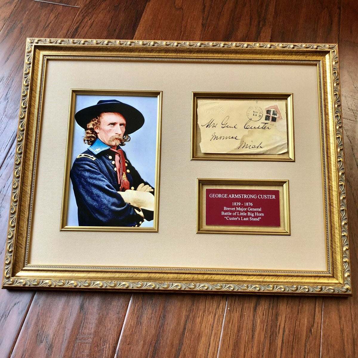 GEORGE CUSTER * JSA * Handwritten Autograph Envelope Signed * Little Big Horn