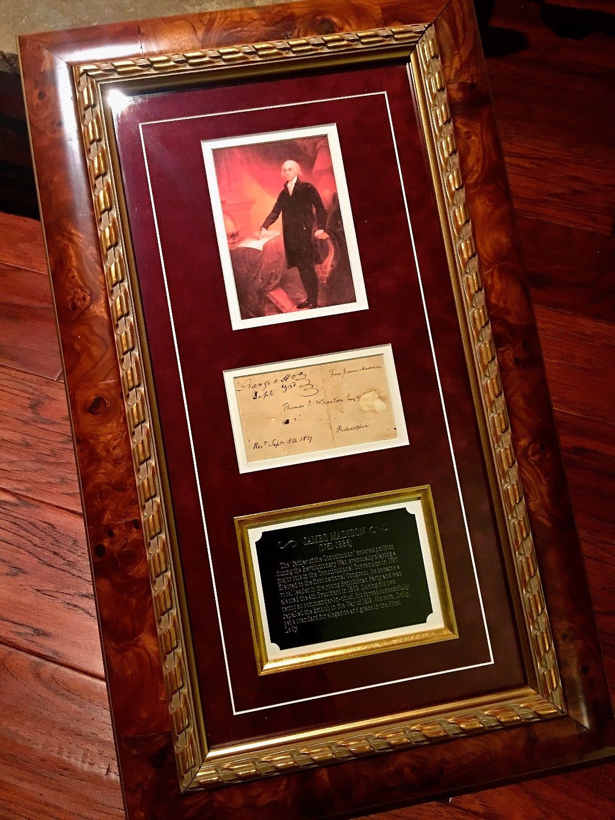 JAMES MADISON * AUTOGRAPH Free Frank Handwritten Envelope SIGNED * President