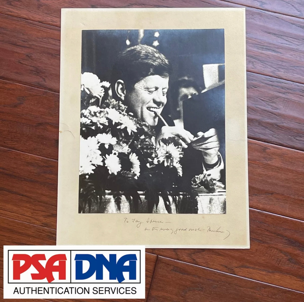 JOHN F. KENNEDY * PSA * as PRESIDENT Autograph Oversized CIGAR Portrait Signed