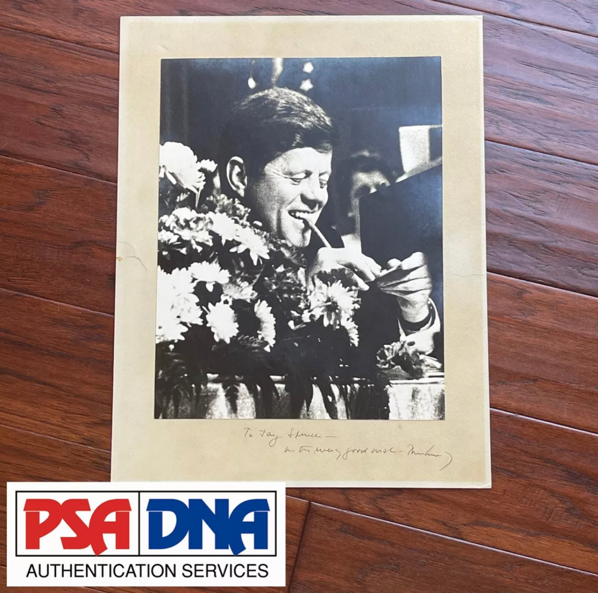 JOHN F. KENNEDY * PSA * as PRESIDENT Autograph Oversized CIGAR Portrait Signed