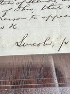 ABRAHAM LINCOLN * PSA/DNA Slab * Autograph Lengthy Handwritten Plea Signed
