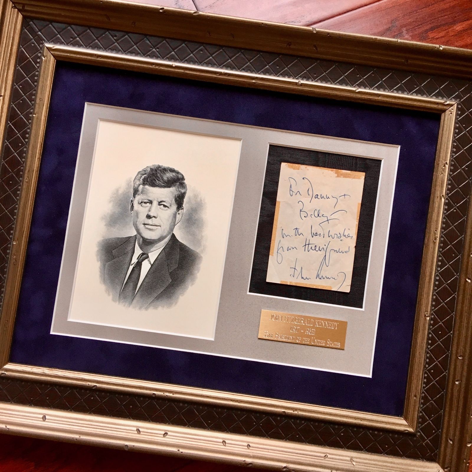 JOHN F. KENNEDY * JSA COA * Scarce Authentic AUTOGRAPH Note SIGNED * President