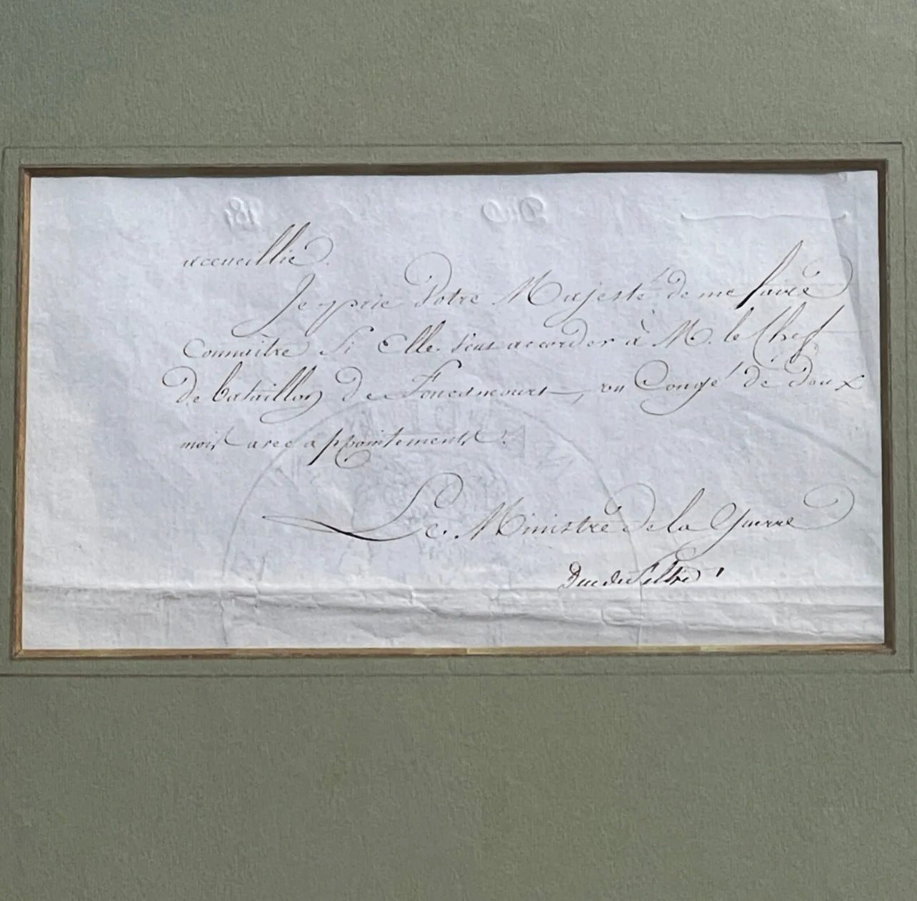 NAPOLEON BONAPARTE * PSA/DNA * Autograph Document Signed Approving Leave