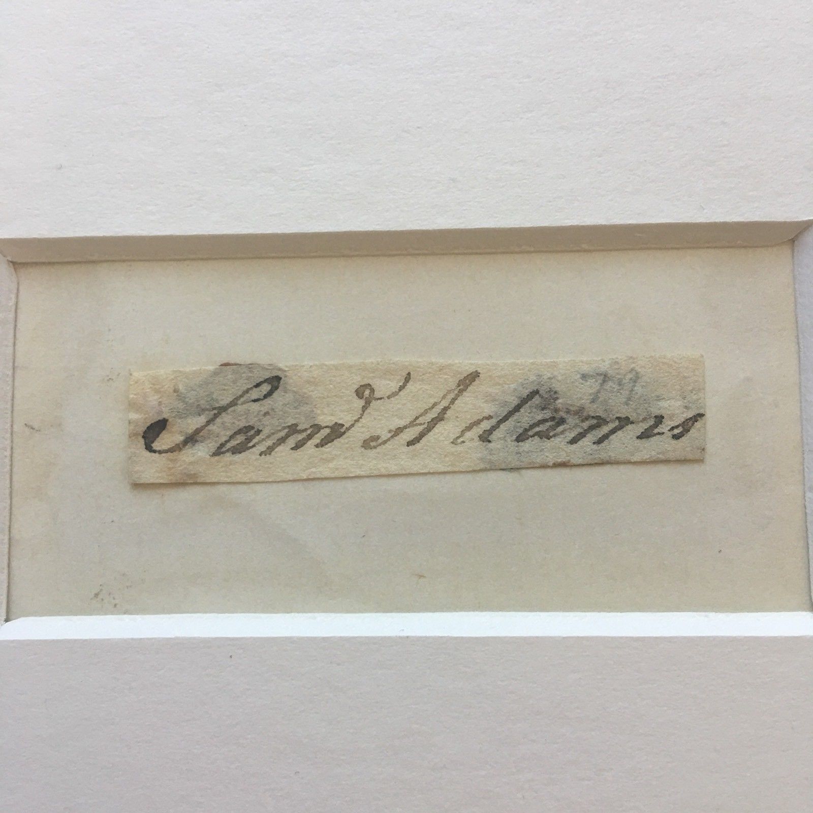 SAMUEL ADAMS * Scarce AUTOGRAPH Cut Signature SIGNED * Declaration Independence